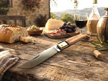 Fraraccio Zuava Molisana Coltello in Legno di Olivo Acciaio