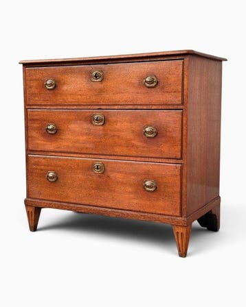 Commode - commode, ladenkast, costumista, laden kast - Eik -