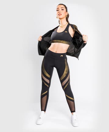 Venum Lightning Legging 7/8 Dames Zwart Goud, Kleding | Dames, Ophalen of Verzenden, Nieuw