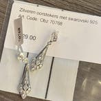 Zilveren oorstekers met swarovski 925, Sieraden, Tassen en Uiterlijk, Oorbellen, Ophalen of Verzenden, Nieuw