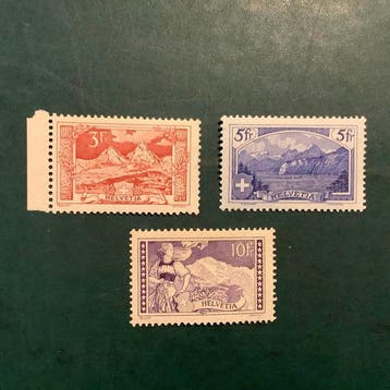 Zwitserland 1914 - Landschappen - volledige emissie - MNH -, Gestempeld
