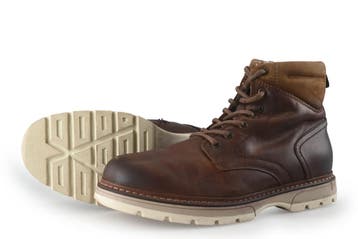 Nelson Veterboots in maat 44 Cognac, Overige kleuren, Verzenden, Boots, Zo goed als nieuw