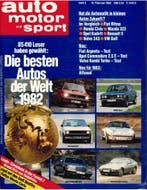 1982 AUTO MOTOR UND SPORT 03 DUITS, Boeken, Nieuw, Author
