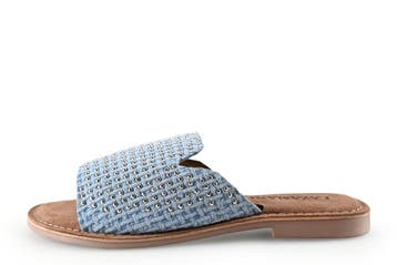 Lazamani Slippers in maat 39 Blauw, Kleding | Dames, Schoenen, Slippers, Lazamani, Zo goed als nieuw, Verzenden