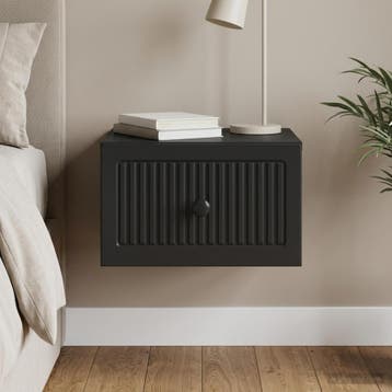 vidaXL Wandbeugel Bedkast Zwart 33 x 34,5 x 20 cm Bewerkt, Minder dan 45 cm, Verzenden, Nieuw, Minder dan 55 cm