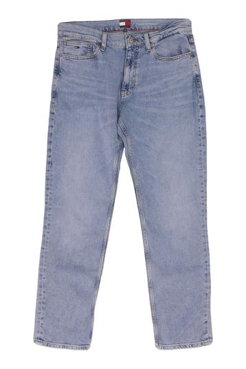 Tommy Jeans Korte broek in maat 32 Blauw, Tommy Jeans, Verzenden, Zo goed als nieuw, Blauw
