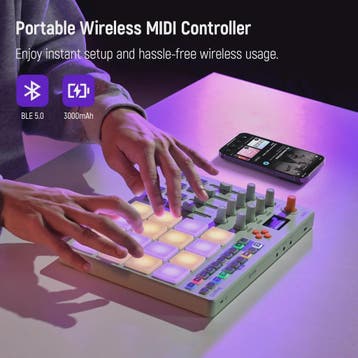 Synido TempoPAD C16: Draadloze MIDI Pad Controller met 16 RG, Verzenden, Nieuw