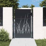 vidaXL Poort 100x150 cm met grasontwerp staal, Tuin en Terras, Verzenden, Nieuw