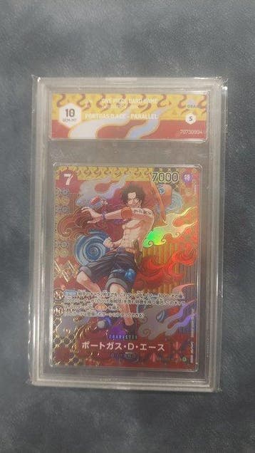 Bandai - 1 Graded card - One Piece - Portgas D. Ace OP13-076, Nieuw