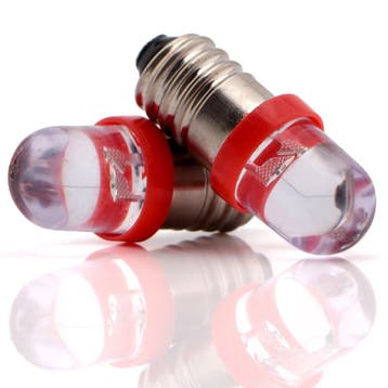 E10 LED lamp - 12V - Rood, Ophalen of Verzenden, Nieuw