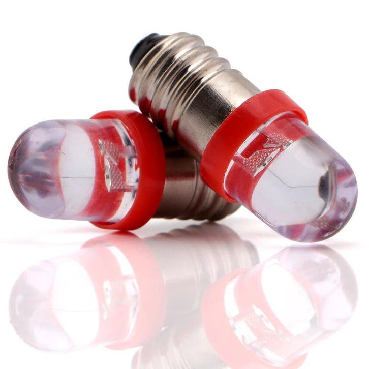 E10 LED lamp - 12V - Rood, Huis en Inrichting, Lampen | Losse lampen, Ophalen of Verzenden