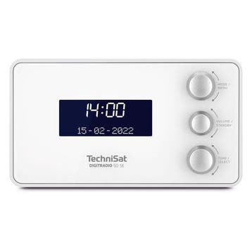 TechniSat DIGITRADIO 50 SE - DAB+ FM wekkerradio - wit, Verzenden, Nieuw