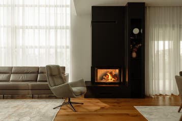 Inbouw Houtkachel Quattro 80 Max Links Glas, Nieuw