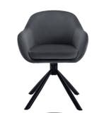 2 Ergonomische en Gestoffeerde Eetkamerstoelen Grijs Velvet, Twee, Verzenden, Nieuw, Stof