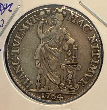Nederland, Utrecht 1 Gulden 1764 (Zonder minimumprijs)