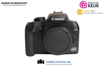 Canon EOS 1000D digitale camera (4.108 clicks) met garantie, Ingebouwde flitser, Spiegelreflex, Canon, Oplader