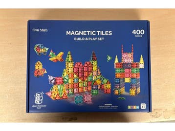 Five Stars® Magnetic Tiles 400 Stuks - Magnetisch, Verzenden, Nieuw