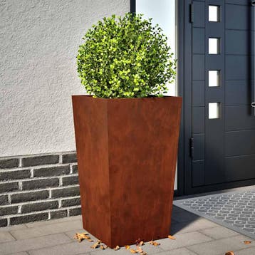 vidaXL Plantenbakken 2 st 45x45x75 cm weervast staal, Verzenden, Nieuw, Metaal