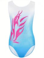 Turnpakje Celine - blauw - maat 98/104 t/m 158/164, Ophalen of Verzenden, Nieuw, Blauw, Turnpak(je)