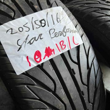 2 x StarPerformer 205-50-16 Zomerbanden 7mm, Gebruikt, 16 inch, Band(en), Personenwagen