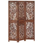 vidaXL Kamerscherm 3 panelen handgesneden 120x165 cm, Verzenden, Nieuw