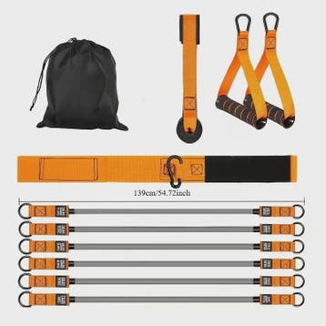 Professionele Weerstandsband Set met Handvatten - Krachttrai, Verzenden, Nieuw