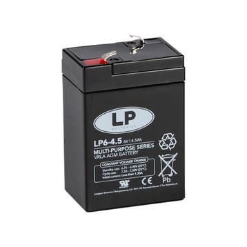 Landport (LP) VRLA-LP accu 6 volt 4,5 ah LP6-4,5, Computers en Software, Noodvoedingen (UPS), Ophalen of Verzenden, Nieuw
