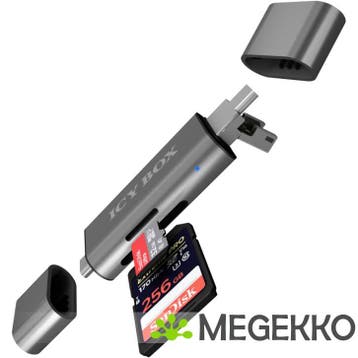 ICY BOX IB-CR200-C USB 2.0 Antraciet geheugenkaartlezer, Verzenden, Nieuw, ICY BOX