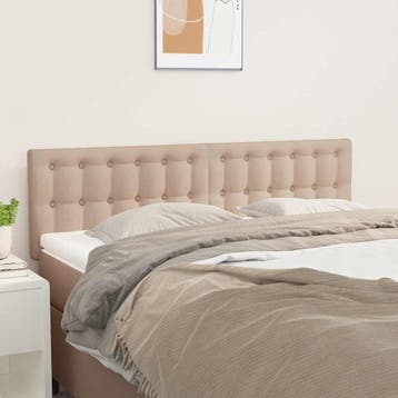 Bed Hoofdbord Cappuccino | 2 stuks | Tweedekansje OP=OP, Overige materialen, Verstelbaar, Bruin, Klassiek
