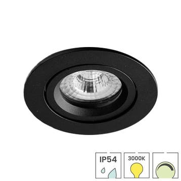 LED downlighter zwart | 5 watt dimbaar | Kantelbaar | 3000K, Verzenden, Nieuw, Overige fittingen
