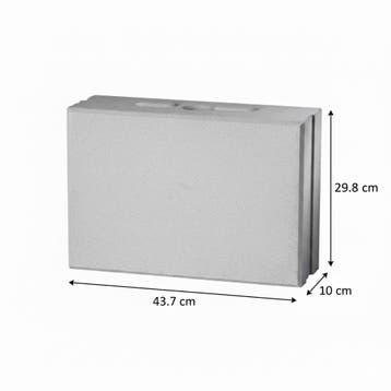 Kalkzandsteen vellingblok 43,7x10x29,8cm CS20, Verzenden, Nieuw, Kalkzandstenen