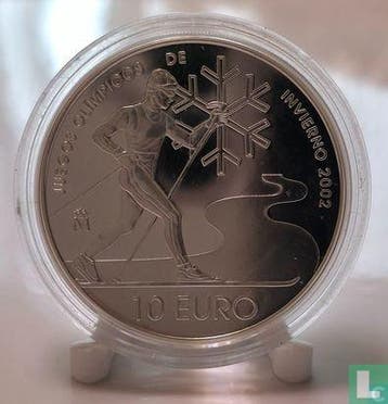 Spanje 10 euro 2002 (PROOF) Winter Olympics in Salt Lake..., Verzenden, Goud, Spanje, 10 euro