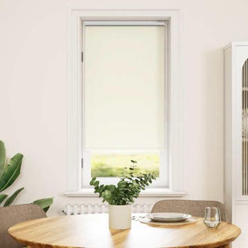 vidaXL Rolgordijn verduisterend 64,4 x 120 cm stofbreedte 60, Huis en Inrichting, Verzenden, Nieuw, Wit