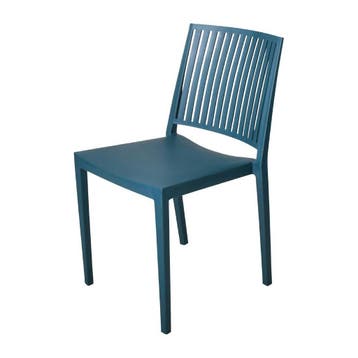 Baltimore stapelbare polypropyleen stoelen blauw (4 stuks), Verzenden, Nieuw in verpakking