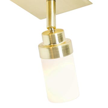 Moderne badkamer spot messing 2-lichts IP44 - Japie, Verzenden, Nieuw