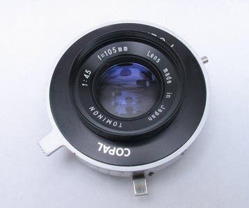 Copal No. 0 shutter + Tominon 4,5/105mm for 4x5 Lens in, Nieuw