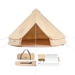 SucceBuy Canvas Bell Tent 4 Seizoenen 5m Yurt Tent Canvas Te, Verzenden, Nieuw