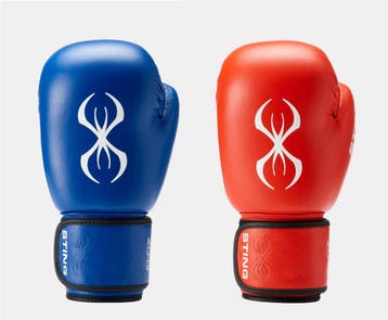 STING World Boxing Bokshandschoen | Blauw (Maat: 12OZ), Verzenden, Nieuw, Overige, Vechtsportbescherming