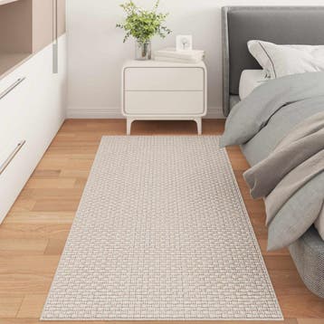 vidaXL Vloerkleden Rechthoekig FARO Crème 150 x 80 cm, Verzenden, Nieuw, Crème