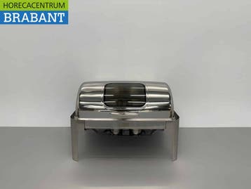 HCB Chafing Dish Rolltop RVS – Kijkglas – 9 liter – 2 x 1/2, Ophalen of Verzenden, Nieuw in verpakking