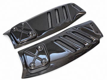 Ferrari F8 Spider carbon motorkap roosters set, Verzenden