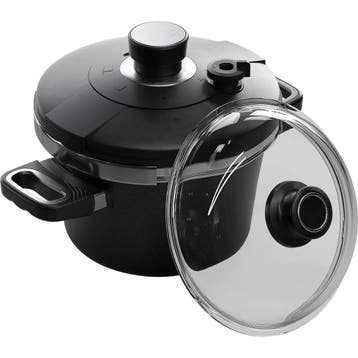 AMT Gastroguss Drukpan set – Ø 22 cm – 4,5 liter – No, Ophalen of Verzenden, Nieuw, Aluminium
