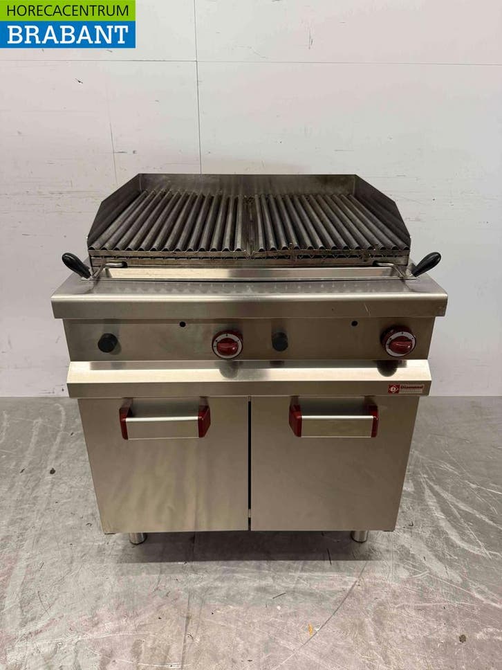 RVS Diamond Grill 80 cm Gas Horeca, Zakelijke goederen, Horeca | Keukenapparatuur, Gebruikt, Ophalen of Verzenden