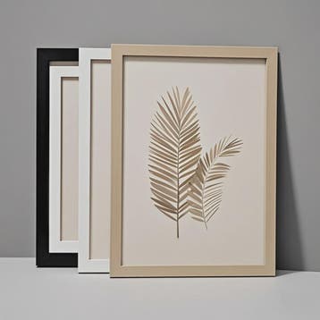 Set van 3 Houten Fotolijsten (A4/A3) - Zwart, Wit & Naturel, Verzenden, Nieuw