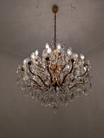 Kroonluchter - Kristal - Reusachtig goud, 24 lampen
