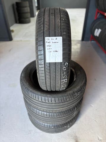 235/55/18 PIRELLI SCORPION 5MM 4 STUKS 260,- (0323), Ophalen, 18 inch, Gebruikt, 235 mm