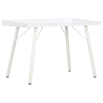 vidaXL Bureau 90x50x79 cm wit, Verzenden, Nieuw