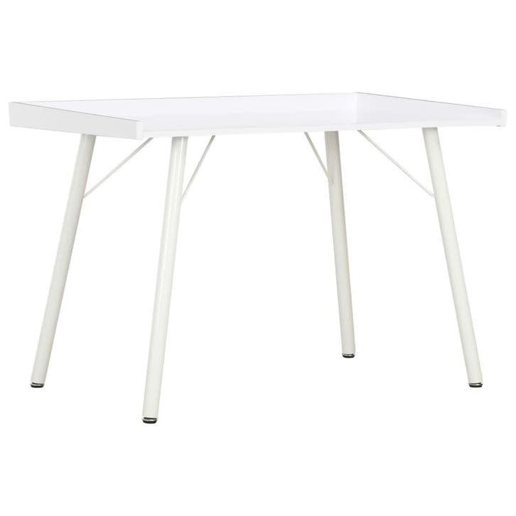 vidaXL Bureau 90x50x79 cm wit, Huis en Inrichting, Bureaus, Nieuw, Verzenden