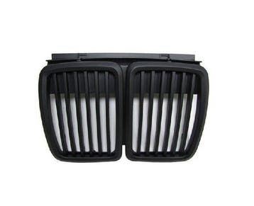Mat Zwarte Nieren Gril BMW 3 serie E30 B0108, Nieuw