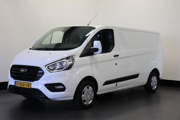 Ford Transit Custom 2.0 TDCI L2 EURO 6, Stof, Gebruikt, Wit, Dealer onderhouden